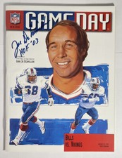 NFL Gameday Magazine JOE DELAMIELLEURE SIGNATURE AUG 1997 BUF BILLS HOF AUTO