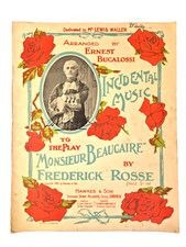 Ernest Bucalossi Incidental Music 1903 "Monsieur Beucaire" by F. Rosse Antique