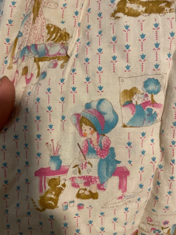 Vestido Delantal Vintage Hecho a Mano Niñas Talla Pequeña En Niveles Pradera Cottagecore Años 70 Foto 2 de 4