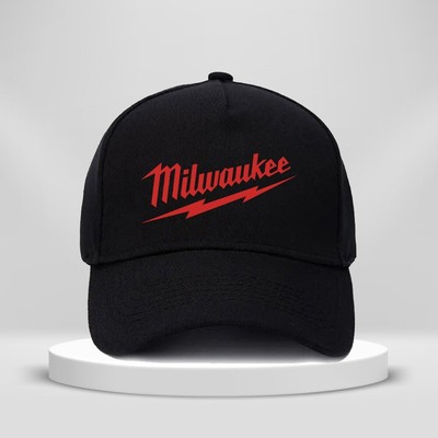 Milwaukee Tool Addicts Logo Print Hat 5-Panel Baseball Cap Unisex Adult