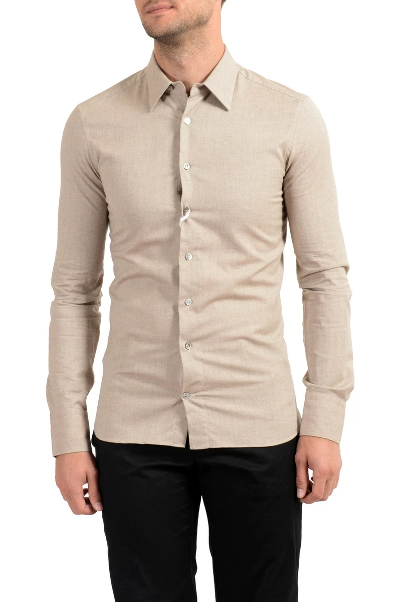 beige dress shirt