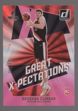 2024-25 Donruss NBA DONOVAN CLINGAN Great X-Pectations Holo Pink Laser RC #22/50