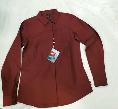 HELLY HANSEN WOMEN'S OSLO LONG SLEEVE SHIRT PINOT ROSE MEDIUM