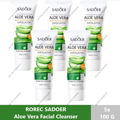 5 x ROREC SADOER AloeVera Silky Rejuvenation Exfoliator Hydrating Brightening