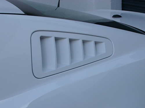SHR Flush-Mount Quarter Vent Louvers (pair) UNPAINTED fits 2010-2014 Mustang - Picture 7 of 7