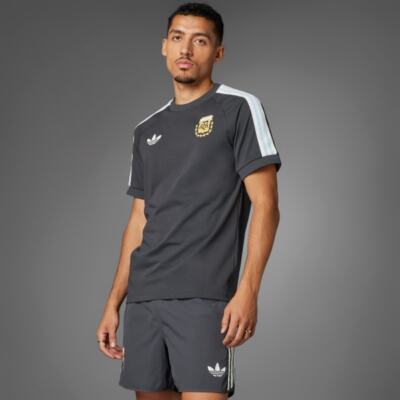 adidas Beckenbauer Argentina Track Top Mens Soccer Tee Asia-Fit