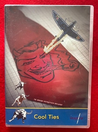 Husqvarna Viking Pfaff Inspira Embroidery Designs CD Multi-format -Cool Ties NEW - Picture 1 of 4