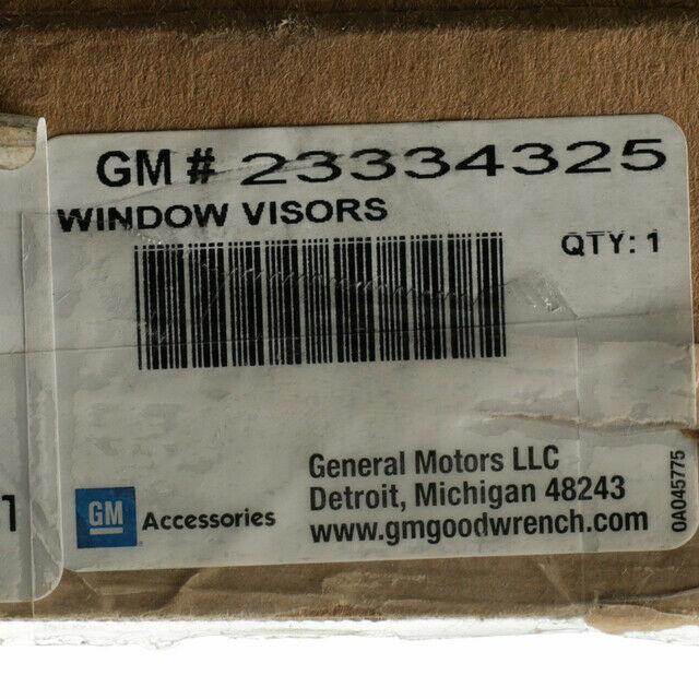Deflector de aire lateral para Chevrolet GMC Colorado 2015-2021 (N/P 23334325)