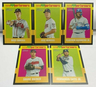 2020 Topps Heritage New Age Performers Lot 5 Fernando Tatis,Vladimir Guerrero Jr