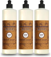 Mrs. Meyer's Clean Day Liquid Dish Soap, Acorn Spice, 16 Fl. Oz - Pack of 3