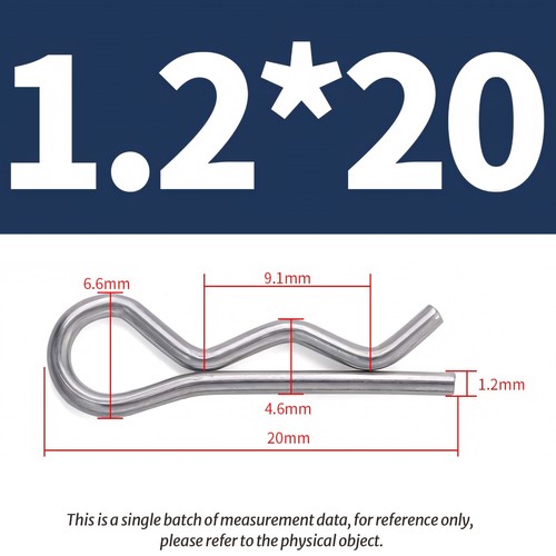 R Clip Stainless Steel 304 A2 Beta Pins 1mm 1.2mm 1.6mm 2mm 2.5mm 3mm 4mm 5mm - Picture 43 of 66