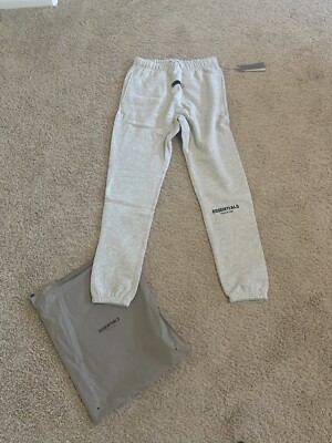 Fear Of God Essentials Sweatpants Light Oatmeal Size Large Brand New