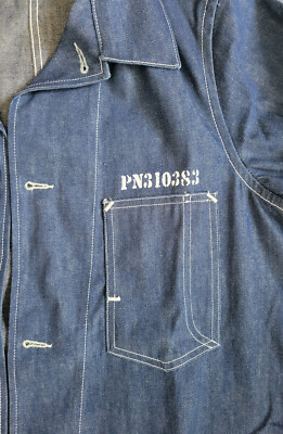 Levis Vintage Clothing LVC Big E Lot 67 Medium M Denim Sack Coat