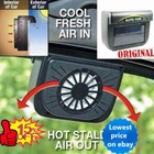 Solar Powered Car Exhaust Fan Air Vent Cool Fan Auto Cooler Ventilation Ho 7Y2W