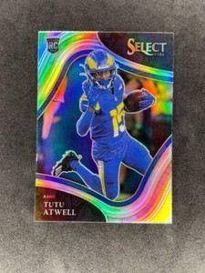 2021 Select Football Tutu Atwell Rookie Field Level Silver #361 Los Angeles Rams