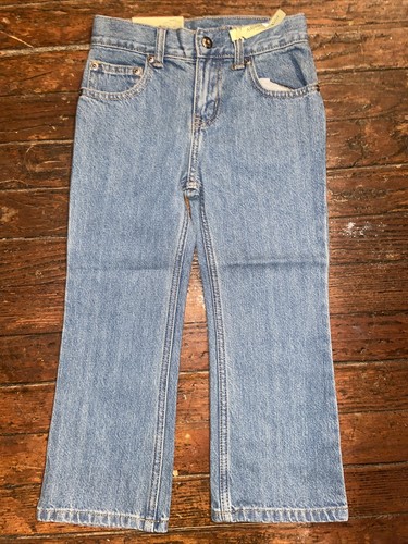 New FADED GLORY Boys Jeans Denim 5 Regular Relaxed Fit Adjustable Waistband NWT - Picture 2 of 9