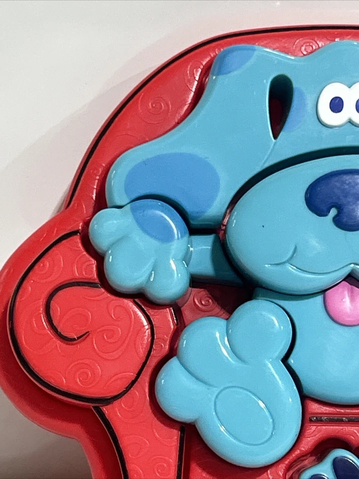 Blues Clues Puzzle Switch A Piece Big Chunk Plastic Big Chair 1998 Mattel VTG - Imagem 2 de 4