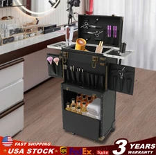 Movable Hairdressing Tool Box Barber Case Hairdressing Storage Box with Locks