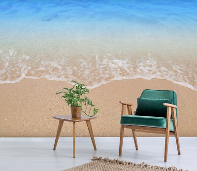 3D Beach Waves E390 Wallpaper Mural Paper Wall Print Indoor Murals CA Honey