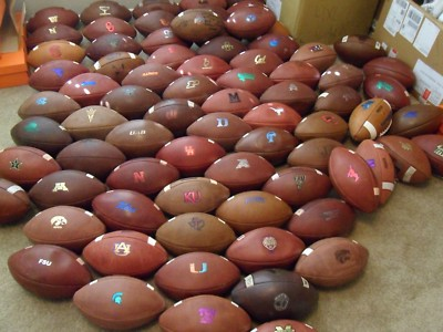 #ad Nike Vapor One Elite NCAA College Team Issue Game Ball Practice Used Footballs $300.00