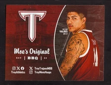 2024-25 Troy Trojans Basketball Pocket Schedule Moes Original BBQ Sun Belt