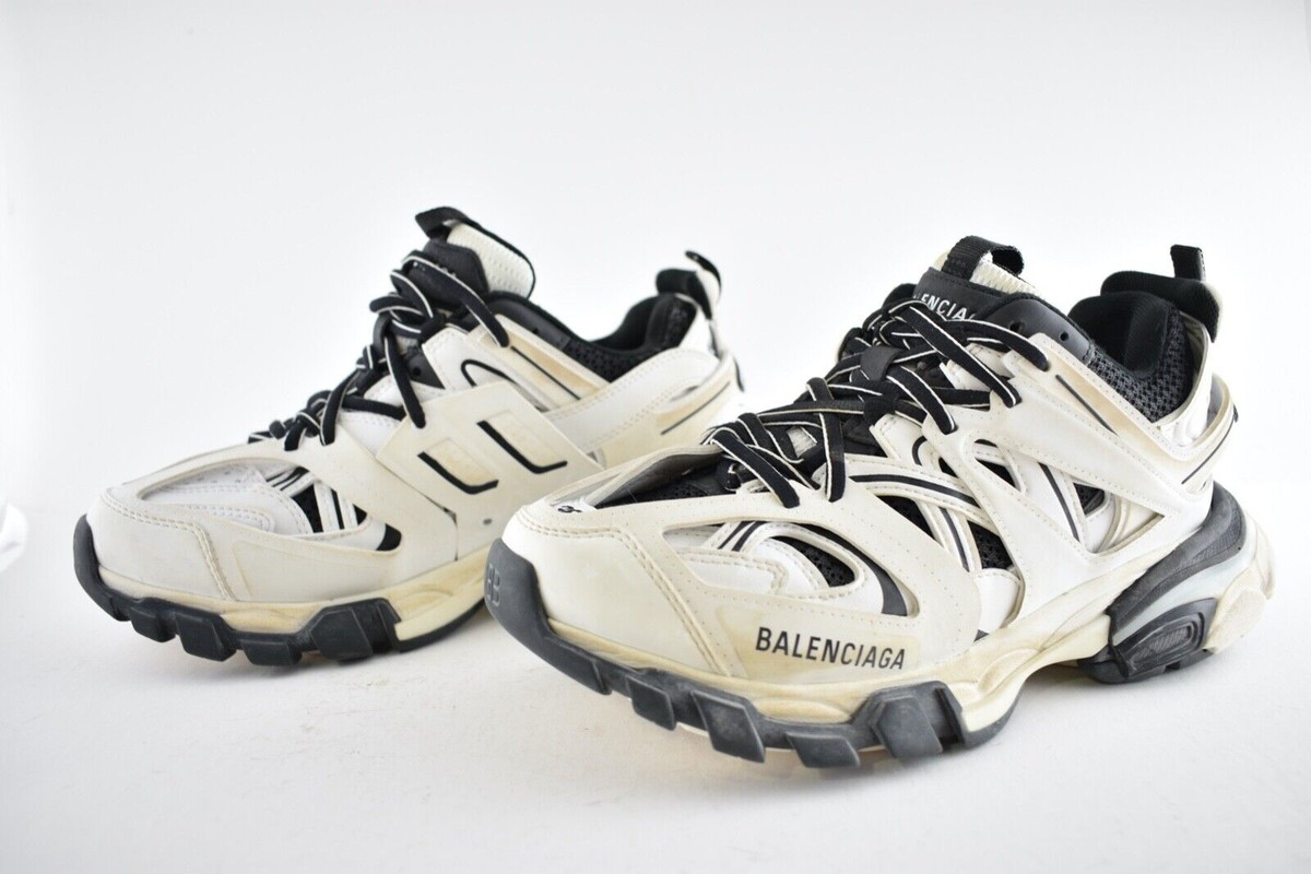 Balenciaga Track Sneaker Black White Distress Worn Out