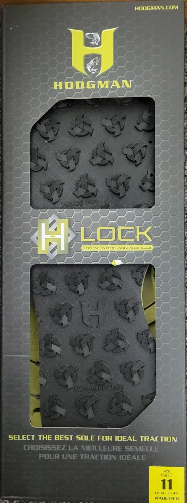 Hodgman HLOCKWT11 Locking Interchangeable Soles Wadetech Rubber Men's Size 11