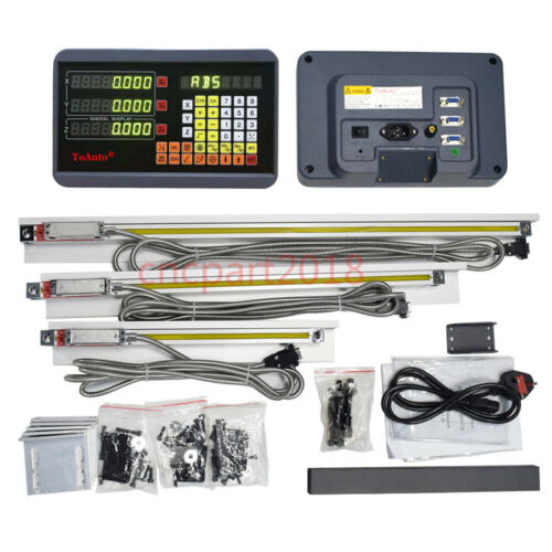 2 Achsen/3 Achsen Digitale Auslesung DRO Display Linearer Maßstab Encoder für Fräsdrehmaschine 5 μm - Bild 1 von 45