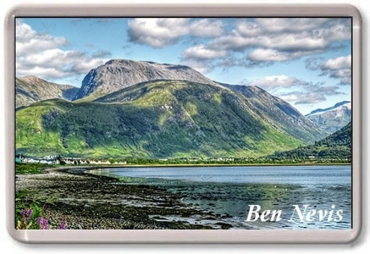FRIDGE MAGNET - BEN NEVIS - Large - Scotland Britain Summer