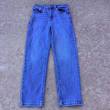Levis 724 High Rise Straight Jeans Blue Denim Womens Size 27 Medium Wash
