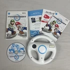 Mario Kart Wii Nintendo 2008 Complete with Manual CIB Tested W/ Wheel FREE SHIP