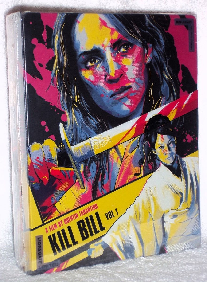 Kill Bill Vol 1 & 2 (4K/Blu-ray, 2025, STEELBOOK) Uma Thurman