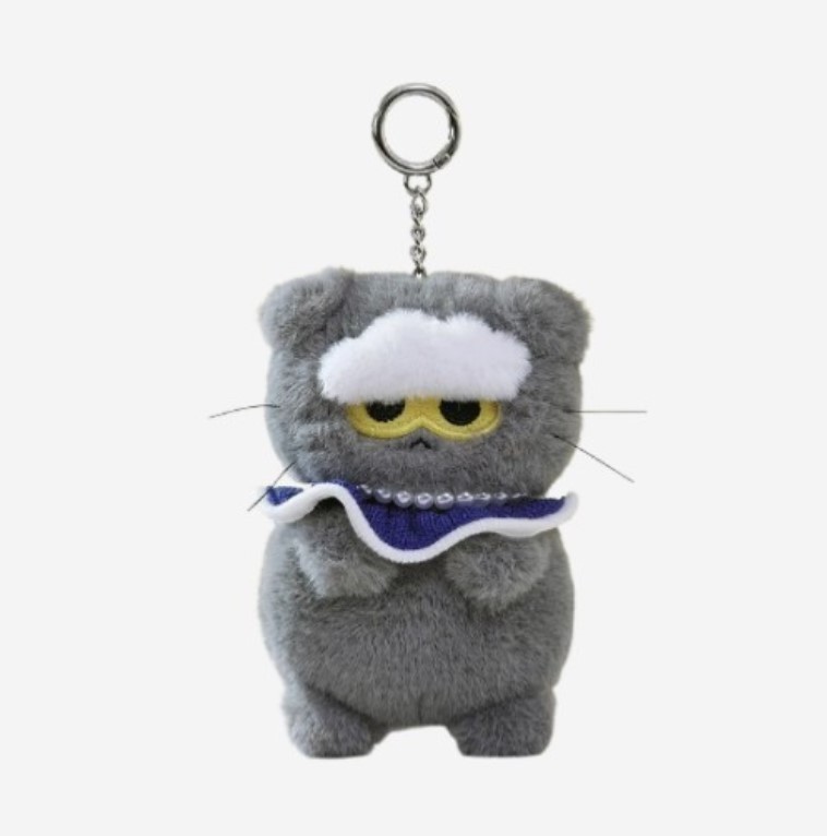 G-Dragon Zo&Friends Zoa Plush Keyring Gray Official Kwon Ji