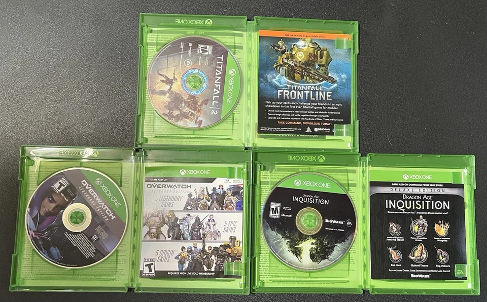 Xbox One Game Lot of 7 Dragon Age, Call of Duty WWII, OverWatch, TitanFall 2 - Image 3 of 3