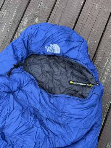 The North Face Blue Thunderhead 3D Long Mummy Sleeping Bag Very Nice 90”x 33” - Picture 2 of 8