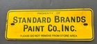 Vintage Original Porcelain advertising sign Standard  Brands Paint Co. Inc