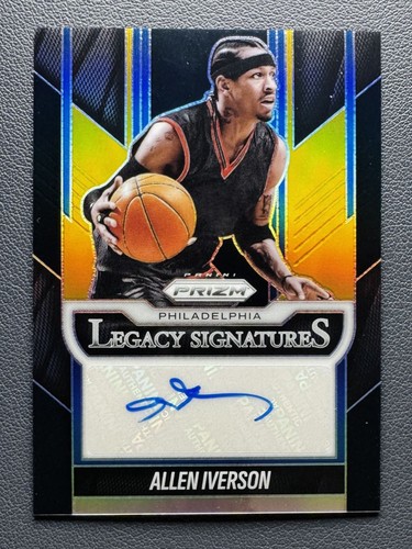 2025-26 Panini Prizm Allen Iverson Legacy Signatures Black GOLD Auto 1/5≈1/1