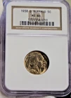 1938 D US Buffalo Nickel 5c NGC MS66
