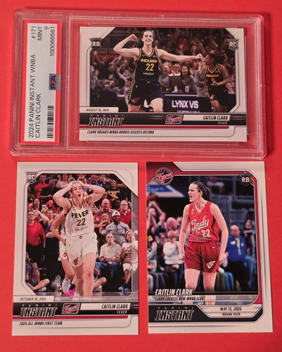 Caitlin Clark ROOKIE CARD #1/6980 PSA 9 MINT + INSTANT RC #1/16135 +30/10 #1/980