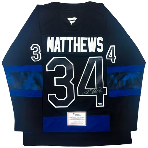 Auston Matthews Signed Toronto Maple Leafs Hockey Jersey w/ Fanatics COA - Sz 52