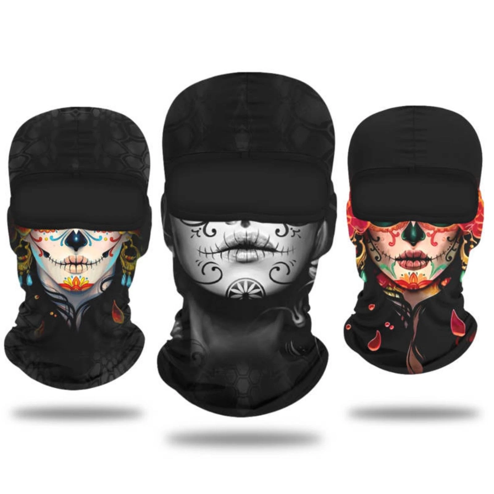 Balaclava Mask for Women - Cool Print Full Face Mask - Sun Protection - Windp...