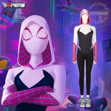 Spider-Man: Across the Spider-Verse Women Gwen Stacy Cosplay Costume Halloween