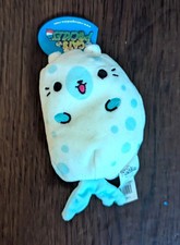 Cats vs Pickles 200 Pup Cat Purple Bag Series Beanbag Plush 4" White Seal Spots