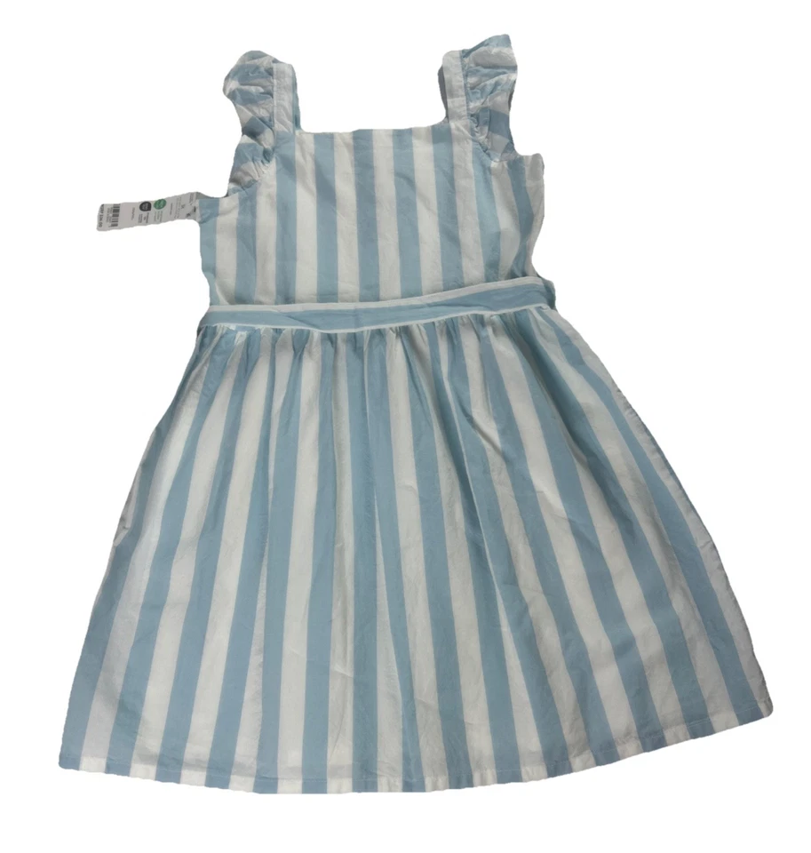 Carter's Girls Ruffle Blue Spring Easter Belted Dress Size 5/5T NWT - Image 2 of 4