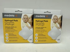Medela Hydrogel Soothing Gel Pads for Sore or Cracked Nipples New (8 Total Pads)