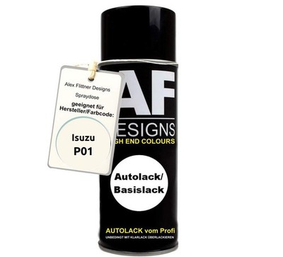 Für Isuzu P01 Premium White Pearl Metallic Spraydose Basislack Sprühdose 400ml