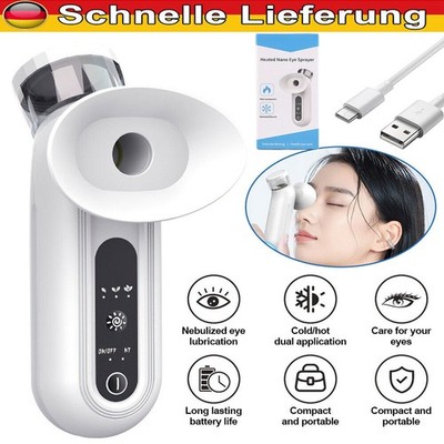 Augendampfgerät Nano beheizt für trockene Augen mit warmer Kompresse Geschenk
