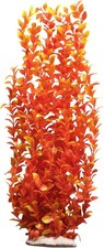 Tall Plastic Aquarium Plants, Large Decor, Fish Tank Orange