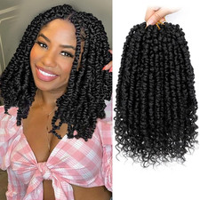 9 Pack Passion Twist Crochet Hair 10 Inch Pre-Twisted Passion Twist Pre Looped