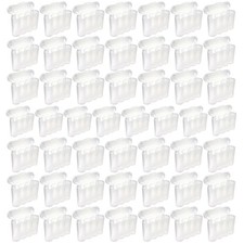 Fifty EBC Battery AA AAA Clear Plastic Battery Storage Case Holder Box USA Ship